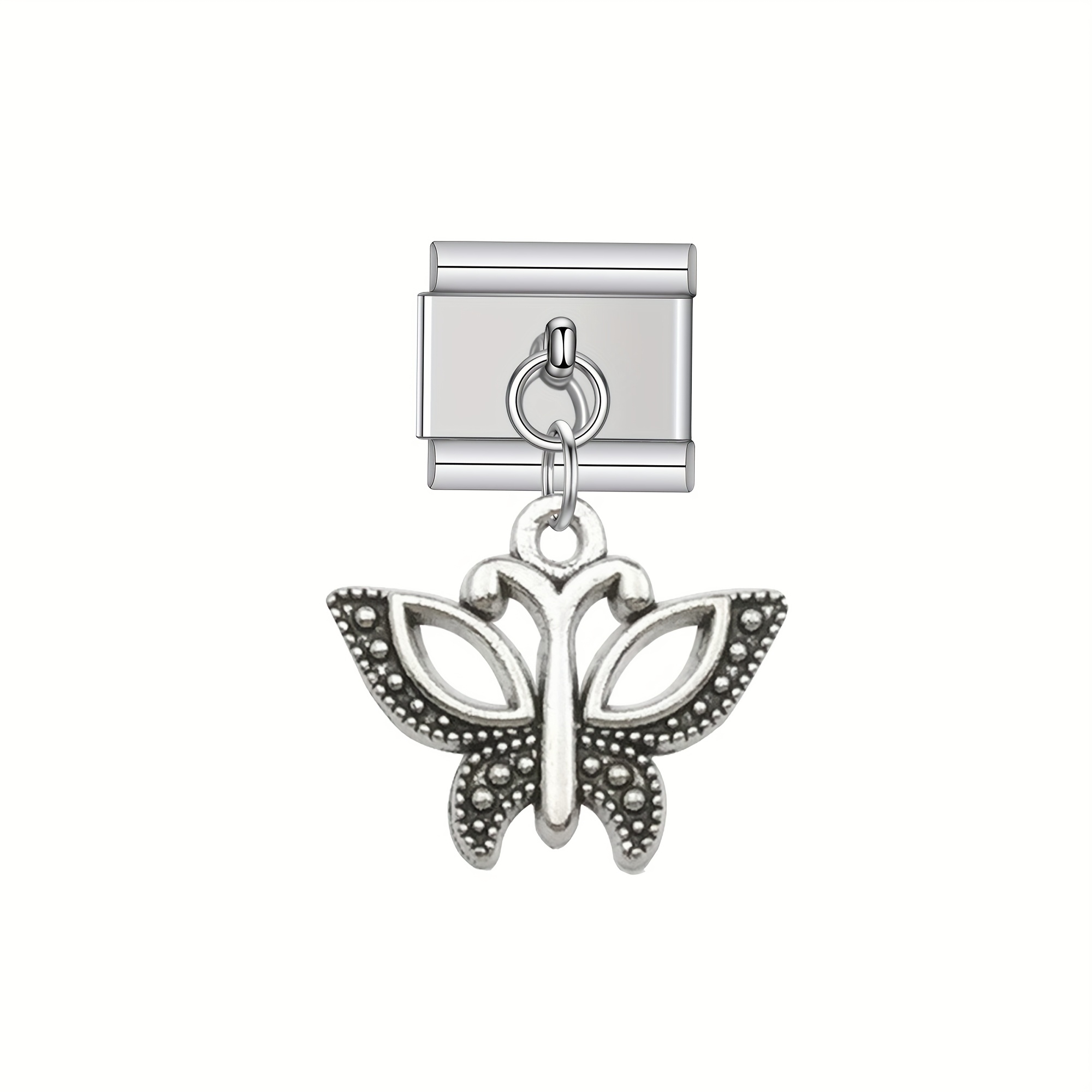 Lovely Butterfly Charm Links Bracelet Fit for 9mm Bracelet
